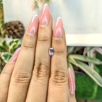 0.63 Ct. Pinkish Purple Sapphire from Ceylon (Sri Lanka) Life Style