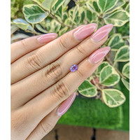 0.58 Ct. Pinkish Purple Sapphire from Ceylon (Sri Lanka) Life Style