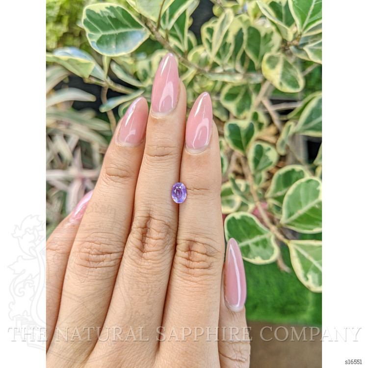 0.58 Ct. Pinkish Purple Sapphire from Ceylon (Sri Lanka)