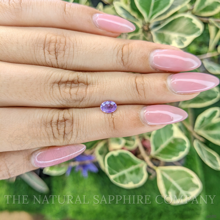0.58 Ct. Pinkish Purple Sapphire from Ceylon (Sri Lanka)