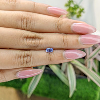 0.72 Ct. Violet Sapphire from Ceylon (Sri Lanka) Life Style