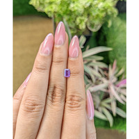 0.61 Ct. Pinkish Purple Sapphire from Ceylon (Sri Lanka) Life Style