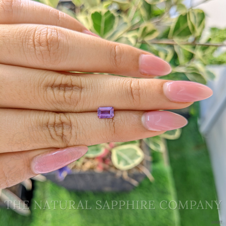 0.61 Ct. Pinkish Purple Sapphire from Ceylon (Sri Lanka)