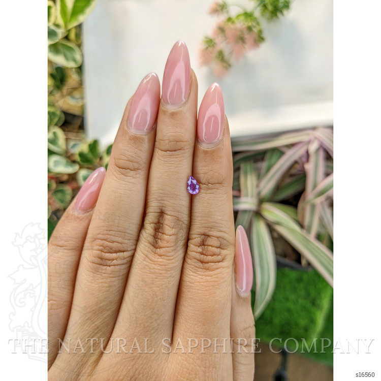 0.47 Ct. Pinkish Purple Sapphire from Ceylon (Sri Lanka)
