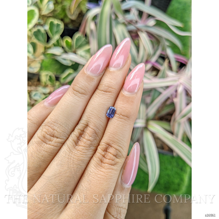 0.61 Ct. Violet Sapphire from Ceylon (Sri Lanka)