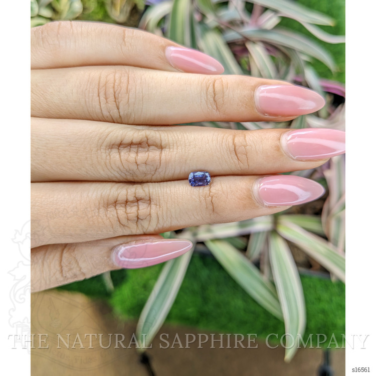 0.61 Ct. Violet Sapphire from Ceylon (Sri Lanka)