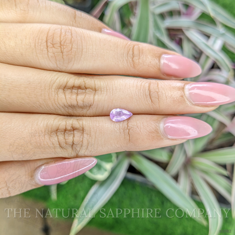 0.77 Ct. Pinkish Purple Sapphire from Ceylon (Sri Lanka)