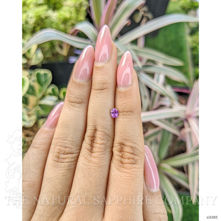 0.40 Ct. Pinkish Purple Sapphire from Ceylon (Sri Lanka)