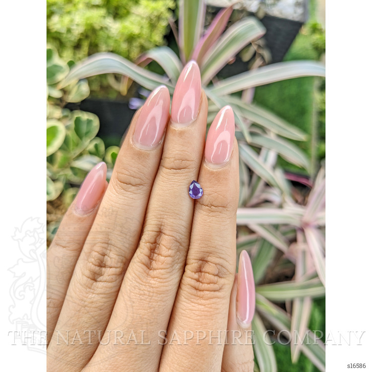 0.45 Ct. Purple Sapphire from Ceylon (Sri Lanka)