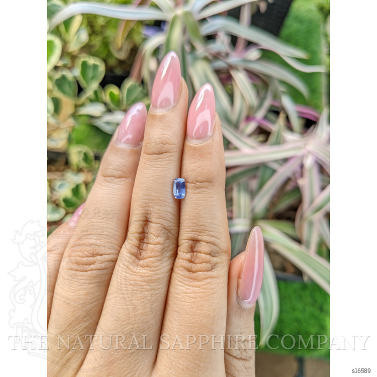 0.55 Ct. Blue Sapphire from Ceylon (Sri Lanka)
