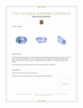 0.47 Ct. Sapphire from Ceylon (Sri Lanka) Appraisal