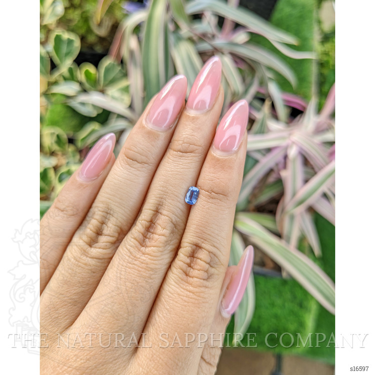 0.42 Ct. Blue Sapphire from Ceylon (Sri Lanka)