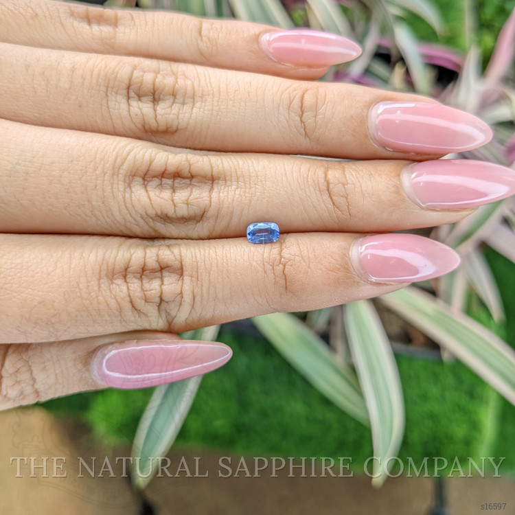 0.42 Ct. Blue Sapphire from Ceylon (Sri Lanka)
