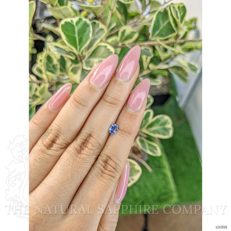 0.47 Ct. Blue Sapphire from Ceylon (Sri Lanka)
