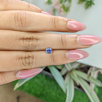 0.44 Ct. Blue Sapphire from Ceylon (Sri Lanka) Life Style