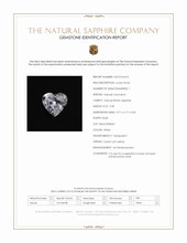 0.98 Ct. White Sapphire from Ceylon (Sri Lanka) Scan Report