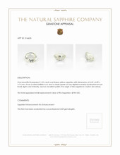 1.02 Ct. Yellow Sapphire from Ceylon (Sri Lanka) Appraisal