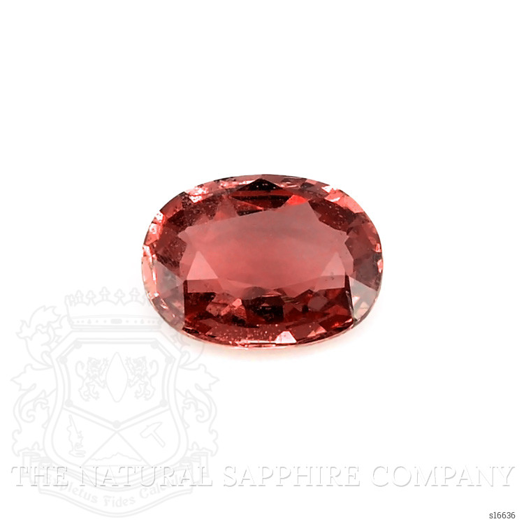 0.90 Ct. Reddish Orange Sapphire from Ceylon (Sri Lanka)