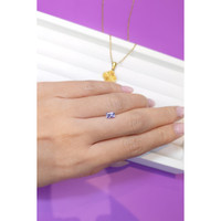 0.73 Ct. Purple Sapphire from Ceylon (Sri Lanka) Life Style