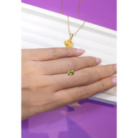 0.95 Ct. Greenish Yellow Sapphire from Ceylon (Sri Lanka) Life Style