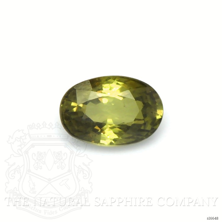 1.03 Ct. Yellowish Green Sapphire from Ceylon (Sri Lanka)