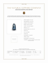 1.05 Ct. Blue Sapphire from Ceylon (Sri Lanka) Scan Report