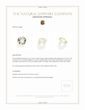 1.02 Ct. Yellow Sapphire from Ceylon (Sri Lanka) Appraisal