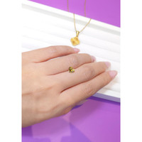 0.85 Ct. Greenish Yellow Sapphire from Ceylon (Sri Lanka) Life Style