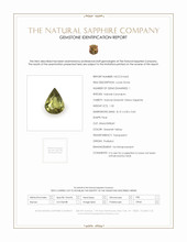 1.32 Ct. Greenish Yellow Sapphire from Ceylon (Sri Lanka) Scan Report