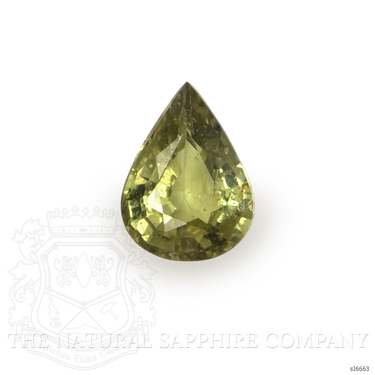1.32 Ct. Greenish Yellow Sapphire from Ceylon (Sri Lanka)