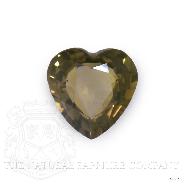 0.76 Ct. Greenish Brown Sapphire from Ceylon (Sri Lanka)