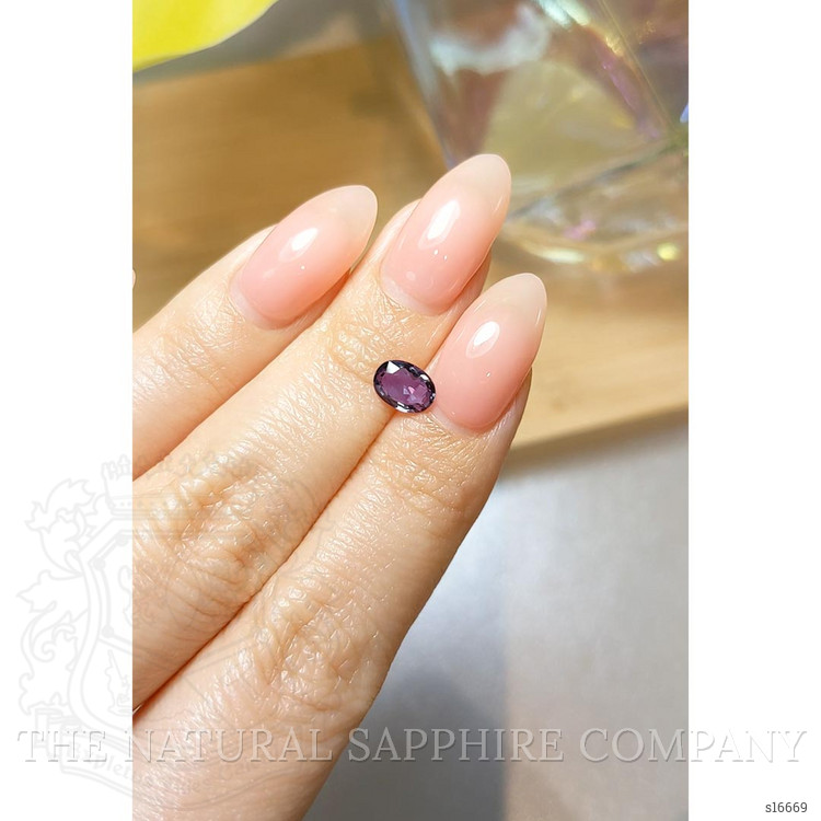 0.87 Ct. Purple Sapphire from Ceylon (Sri Lanka)
