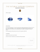 1.18 Ct. Blue Sapphire from Ceylon (Sri Lanka) Appraisal