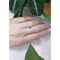 0.66 Ct. Bluish Green Sapphire from Montana Life Style