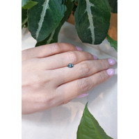 0.69 Ct. Greenish Blue Sapphire from Montana Life Style