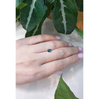 0.73 Ct. Greenish Blue Sapphire from Montana Life Style