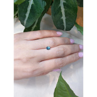 0.70 Ct. Greenish Blue Sapphire from Montana Life Style