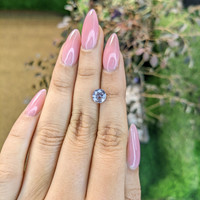 1.69 Ct. Violet Sapphire from Ceylon (Sri Lanka) Life Style