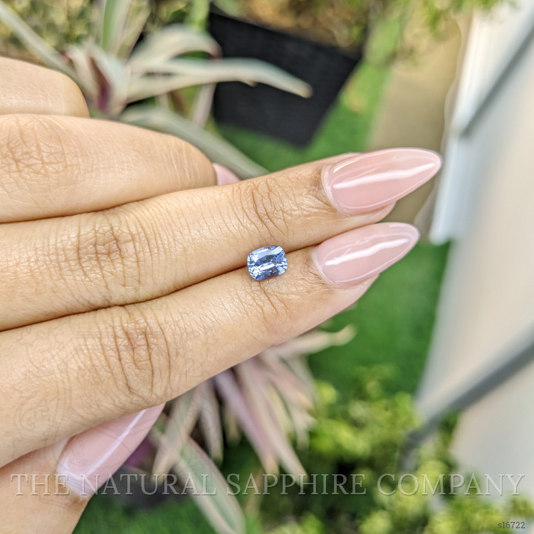 0.88 Ct. Blue Sapphire from Ceylon (Sri Lanka)