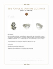 0.87 Ct. Yellow Sapphire from Ceylon (Sri Lanka) Appraisal