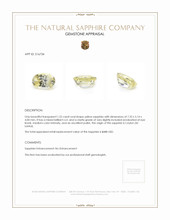 1.22 Ct. Yellow Sapphire from Ceylon (Sri Lanka) Appraisal