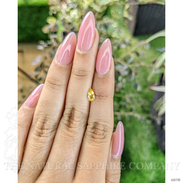 0.66 Ct. Yellow Sapphire from Ceylon (Sri Lanka)