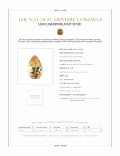 0.80 Ct. Yellowish Orange Sapphire from Ceylon (Sri Lanka) Scan Report