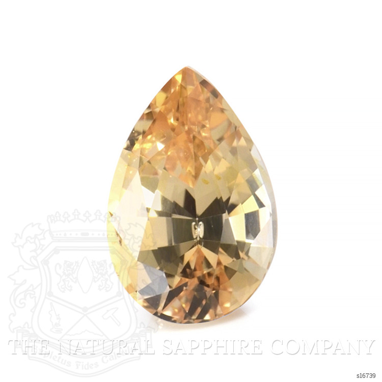0.80 Ct. Yellowish Orange Sapphire from Ceylon (Sri Lanka)