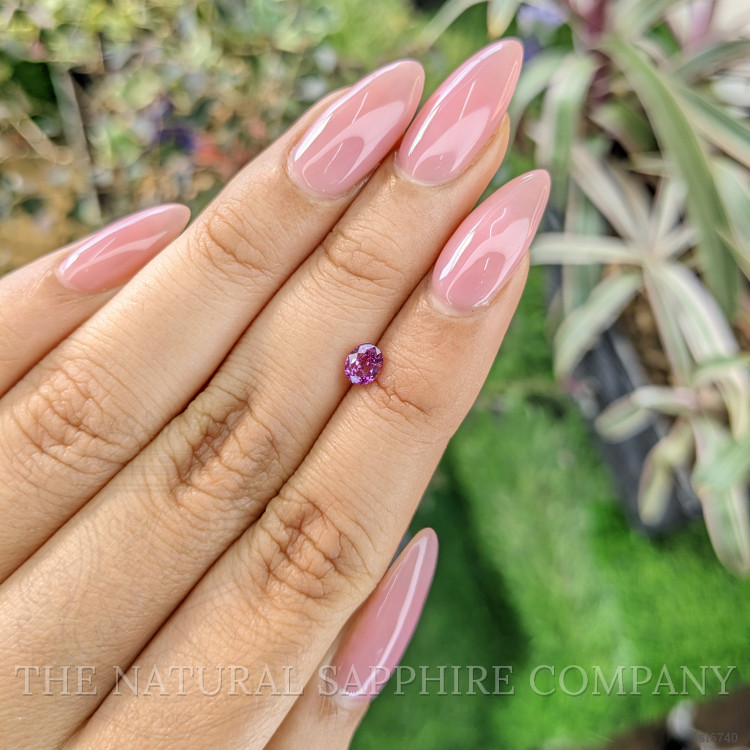0.47 Ct. Pinkish Purple Sapphire from Ceylon (Sri Lanka)