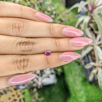 0.47 Ct. Pinkish Purple Sapphire from Ceylon (Sri Lanka) Life Style