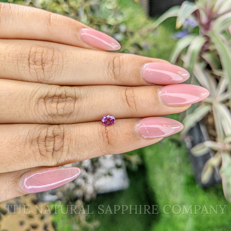 0.47 Ct. Pinkish Purple Sapphire from Ceylon (Sri Lanka)