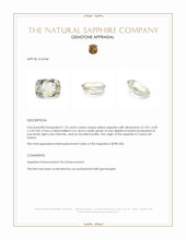 1.76 Ct. Yellow Sapphire from Ceylon (Sri Lanka) Appraisal