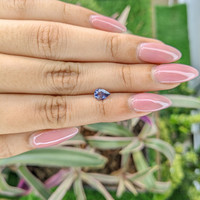 0.72 Ct. Violet Sapphire from Ceylon (Sri Lanka) Life Style