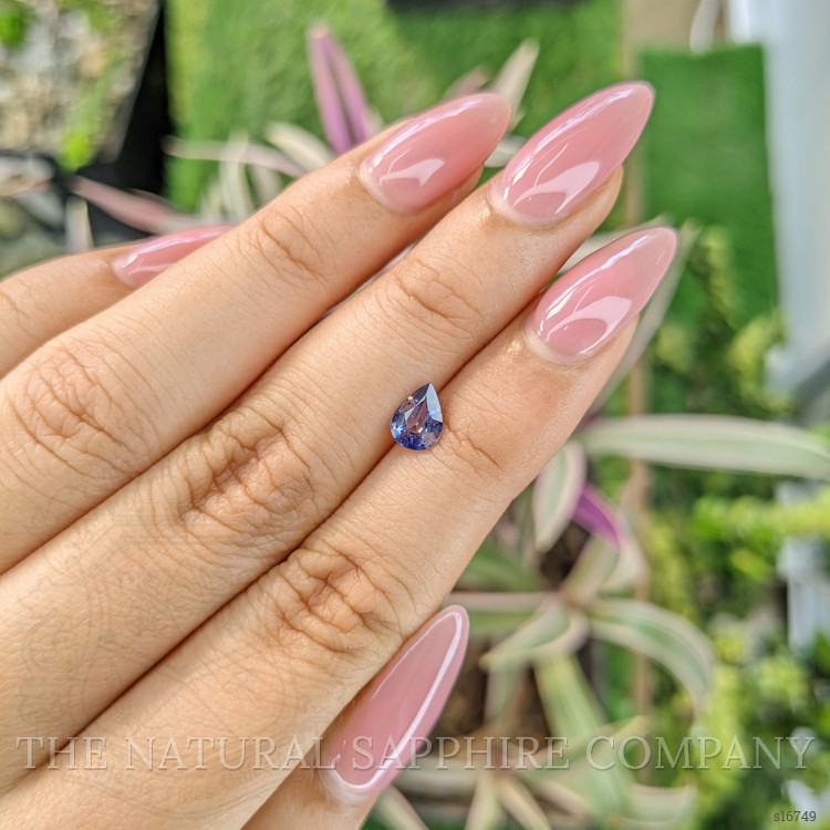 0.72 Ct. Violet Sapphire from Ceylon (Sri Lanka)